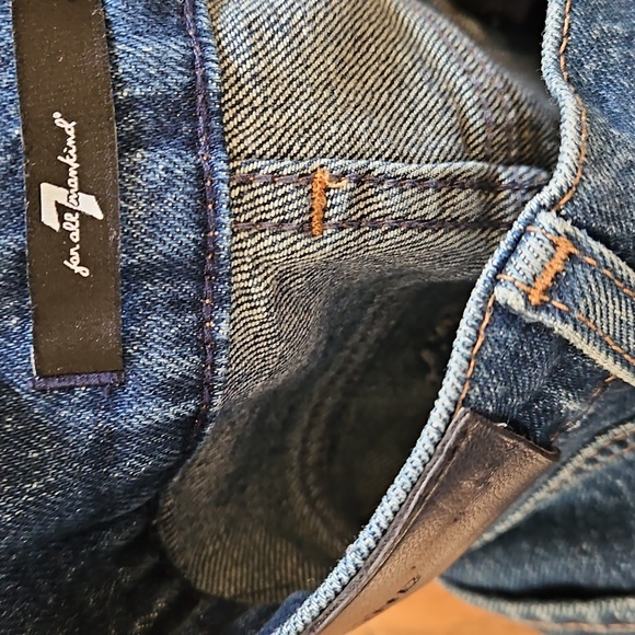 7 For All Mankind‎ Size 27 Zoey Blue Bell - Picture 6 of 7